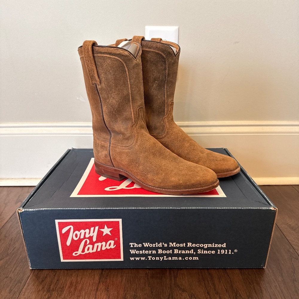 Tony Lama Desert Tan Goat Monterey Men’s Western Boots